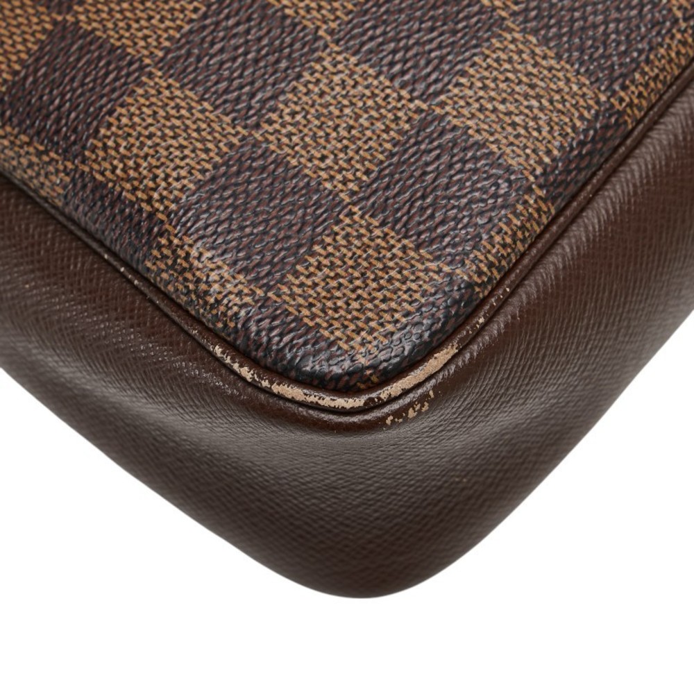Louis Vuitton Damier Truss Makeup Accessory Pouch Brown Leather - Picture 8 of 10